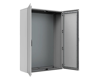 Mild Steel Double Door Compact Floor Standing Enclosure MKD
